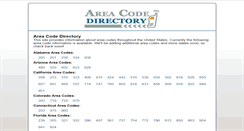 Desktop Screenshot of aboutareacode.com